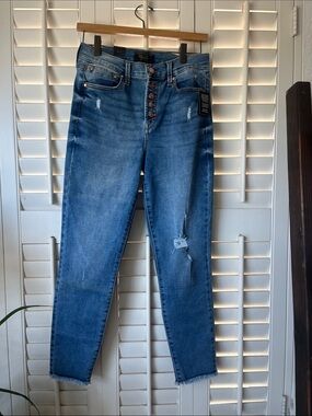 🔥 RACHEL Rachel Roy High-Rise Distressed Skinny Jeans 🔥